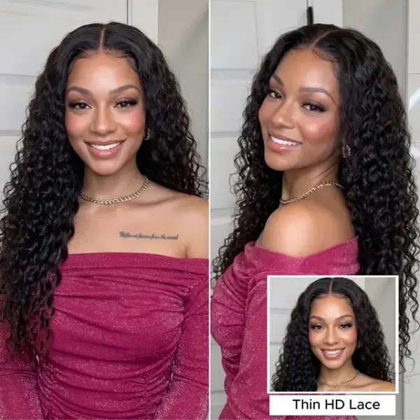 Raw Burmese Curly Human Hair Wig | HD Lace | 18"–30", alternate view