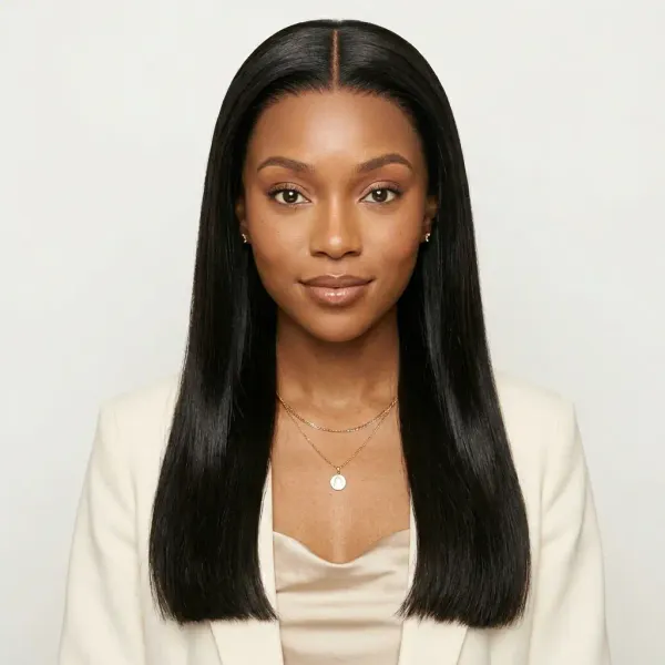 Bone Straight Glueless 5x5 HD Lace Closure Wig – Pre-cut & Bleached